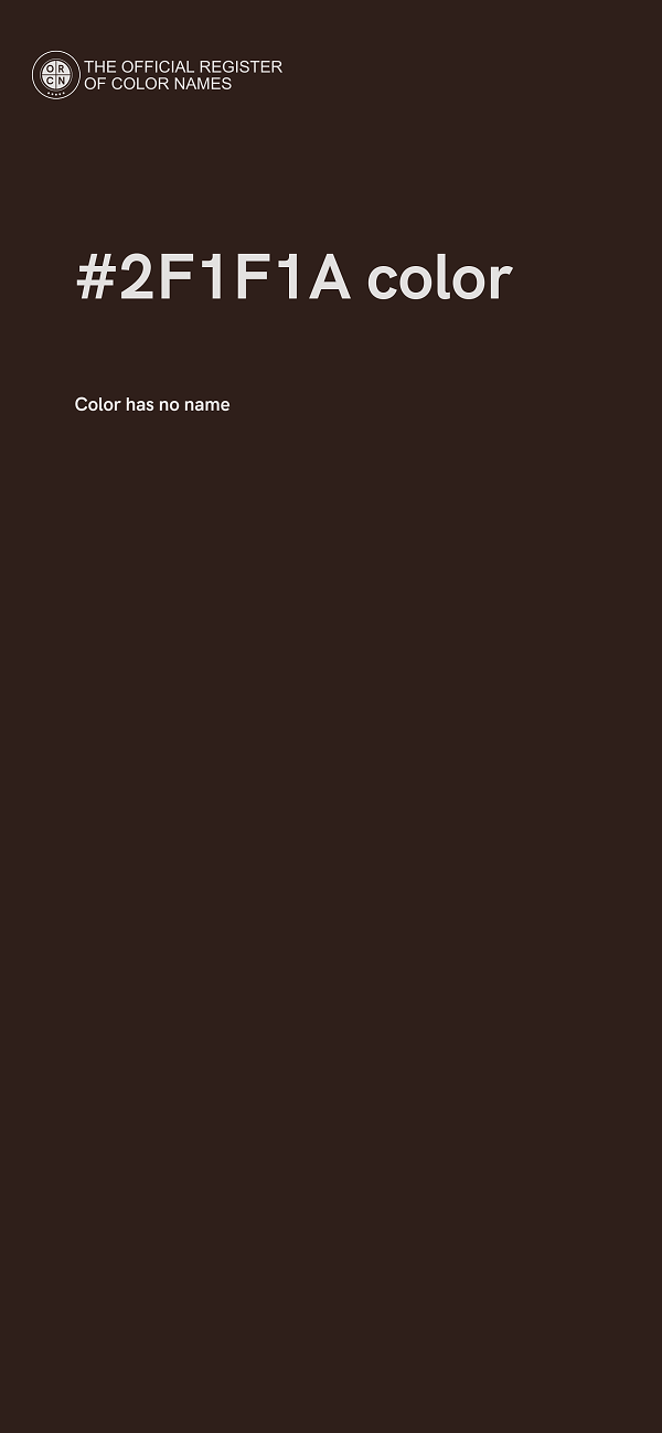 #2F1F1A color image