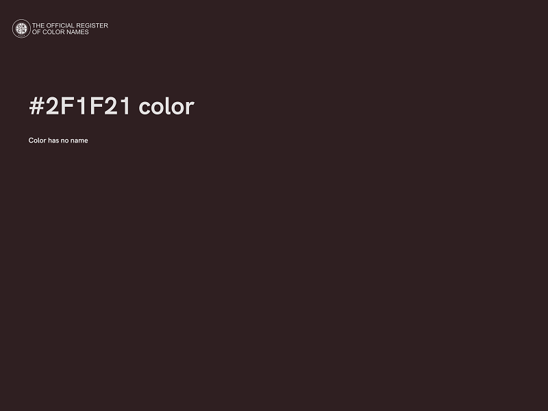 #2F1F21 color image