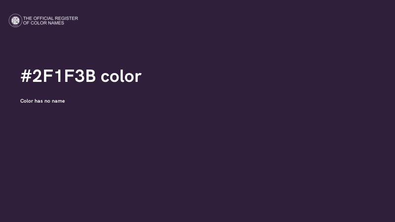 #2F1F3B color image
