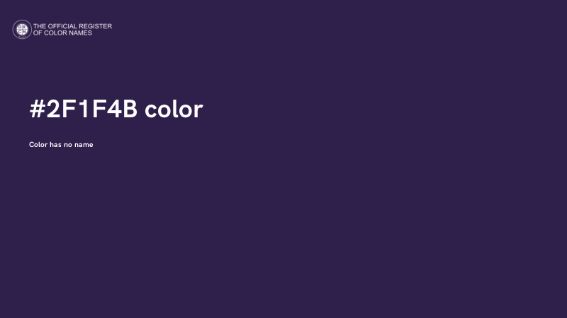 #2F1F4B color image