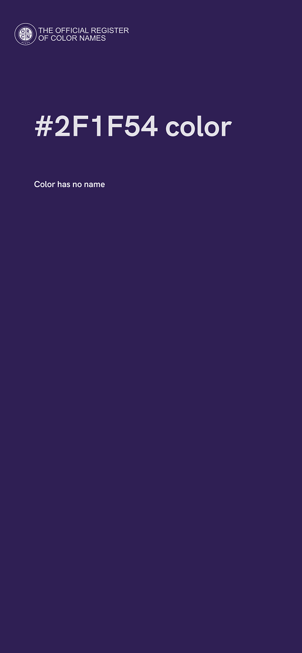 #2F1F54 color image