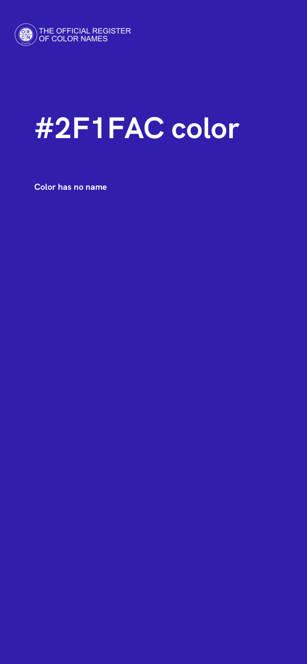 #2F1FAC color image