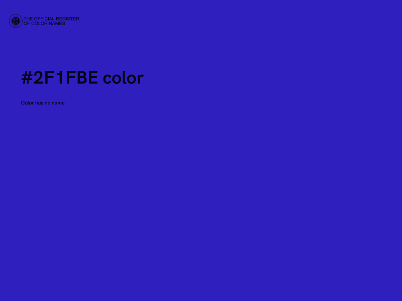 #2F1FBE color image