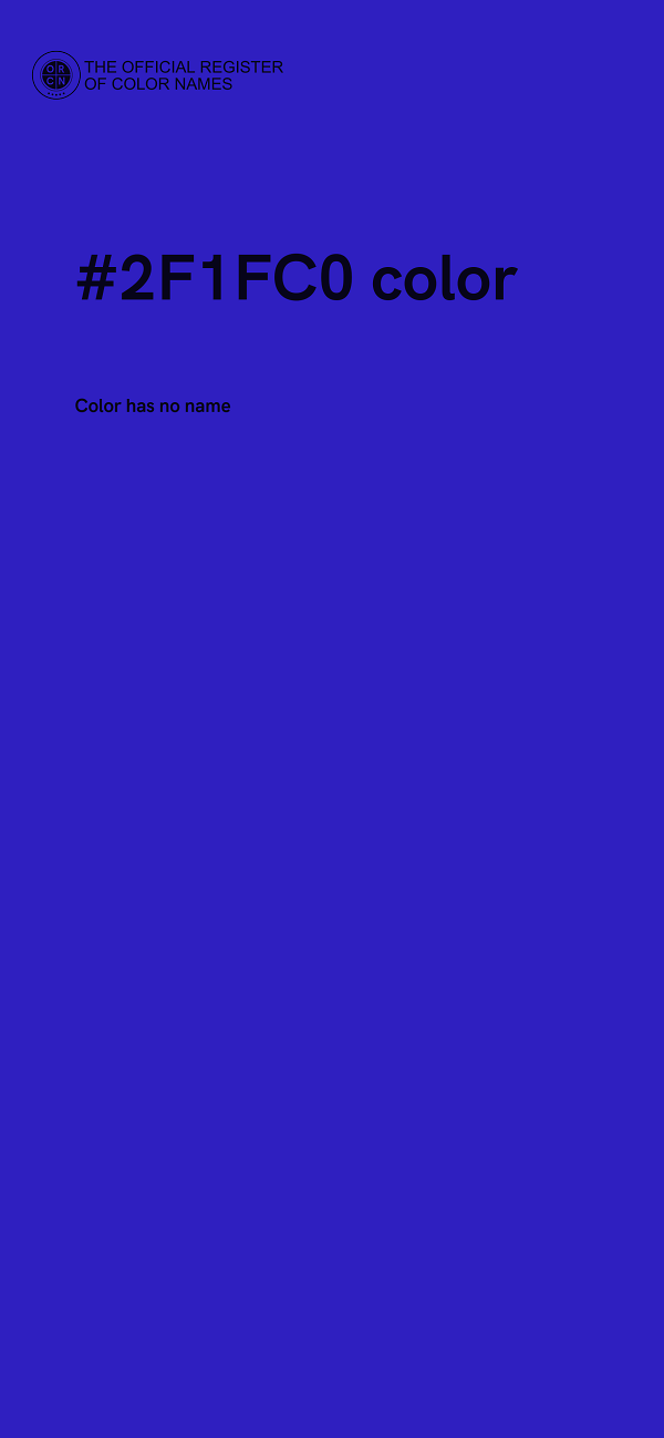#2F1FC0 color image