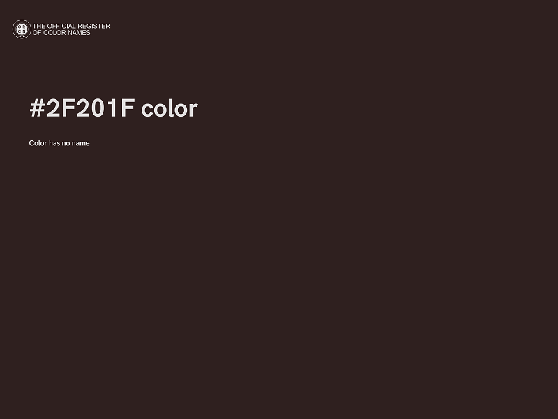 #2F201F color image
