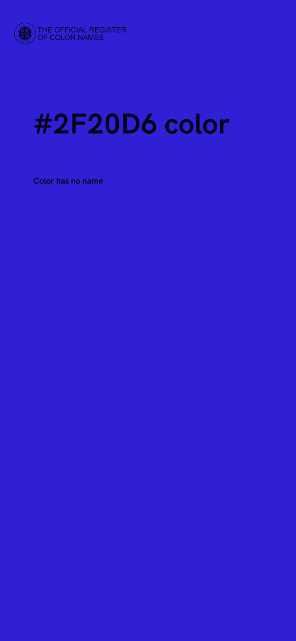 #2F20D6 color image