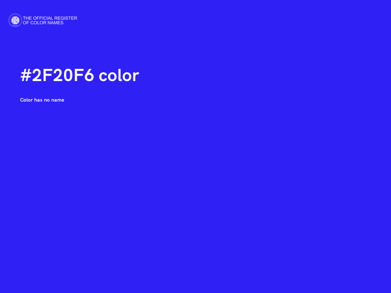 #2F20F6 color image
