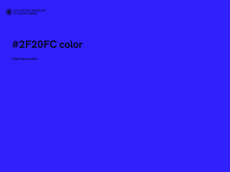 #2F20FC color image