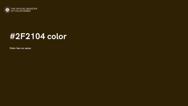 #2F2104 color image