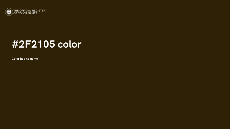 #2F2105 color image