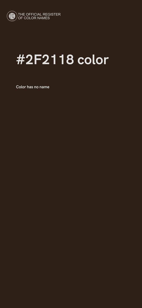 #2F2118 color image