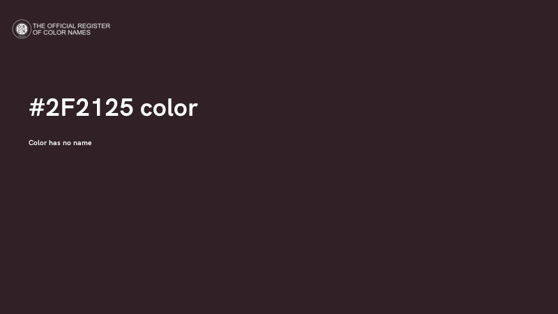 #2F2125 color image