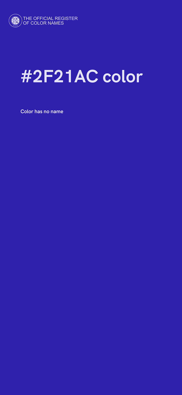 #2F21AC color image