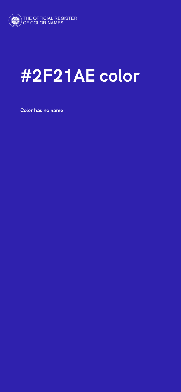 #2F21AE color image