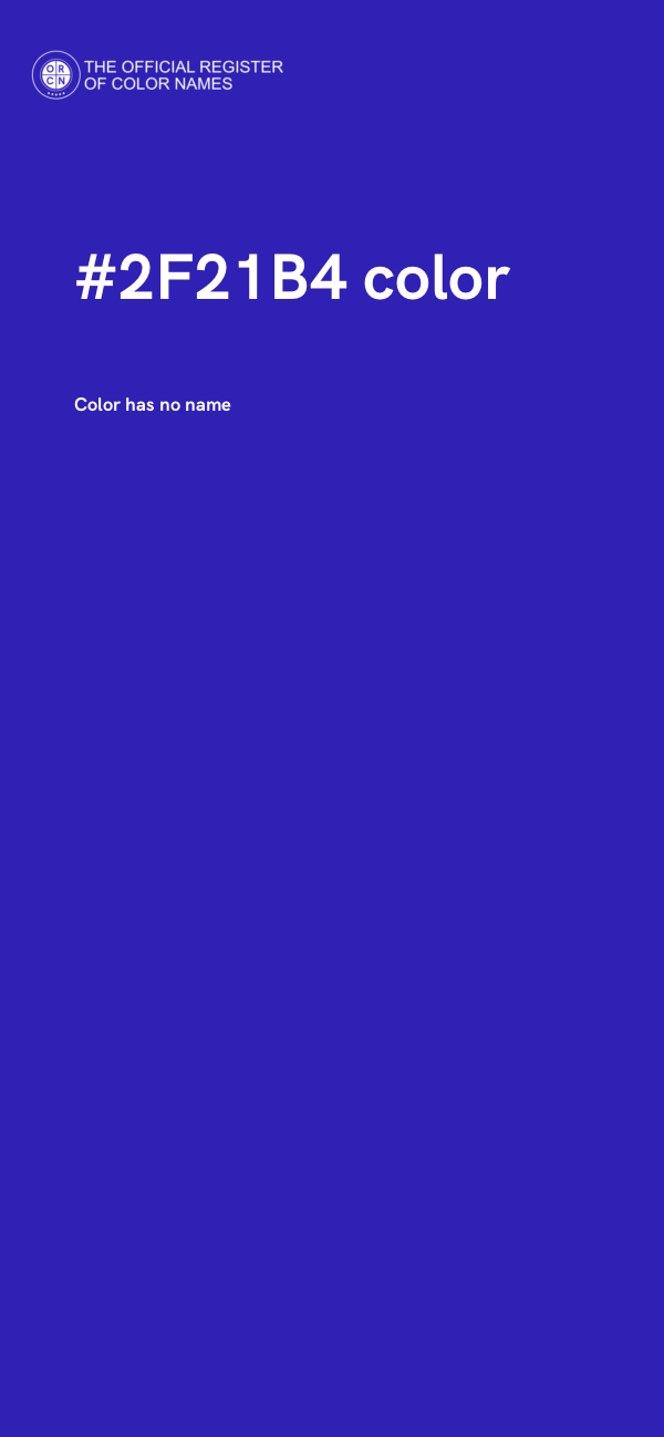 #2F21B4 color image