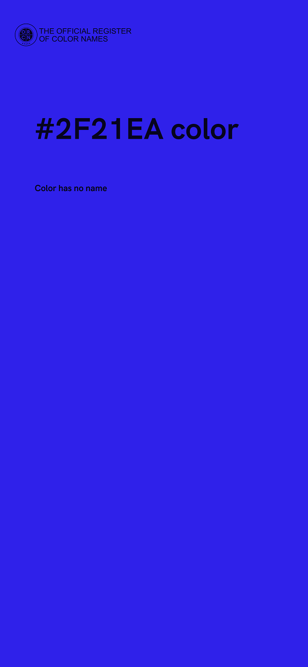 #2F21EA color image