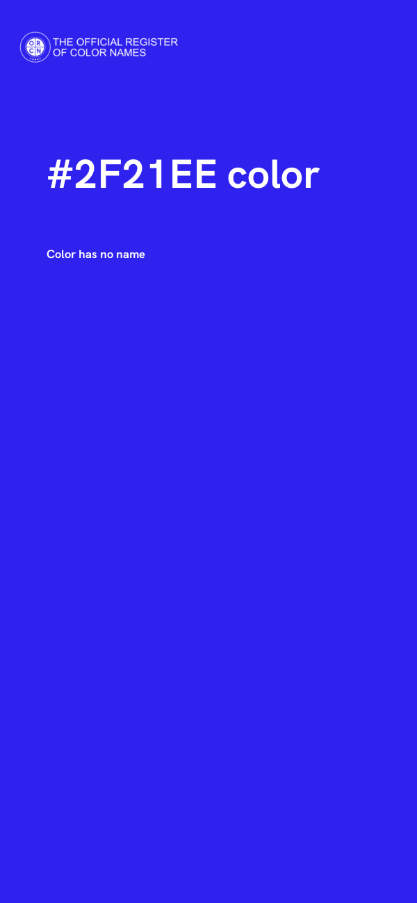 #2F21EE color image