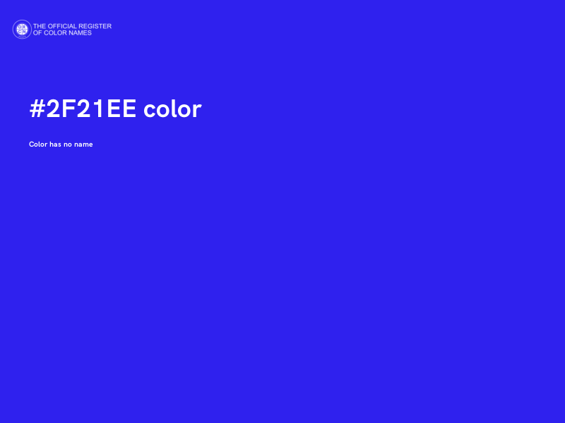 #2F21EE color image