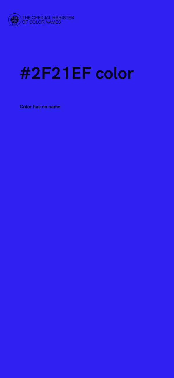 #2F21EF color image