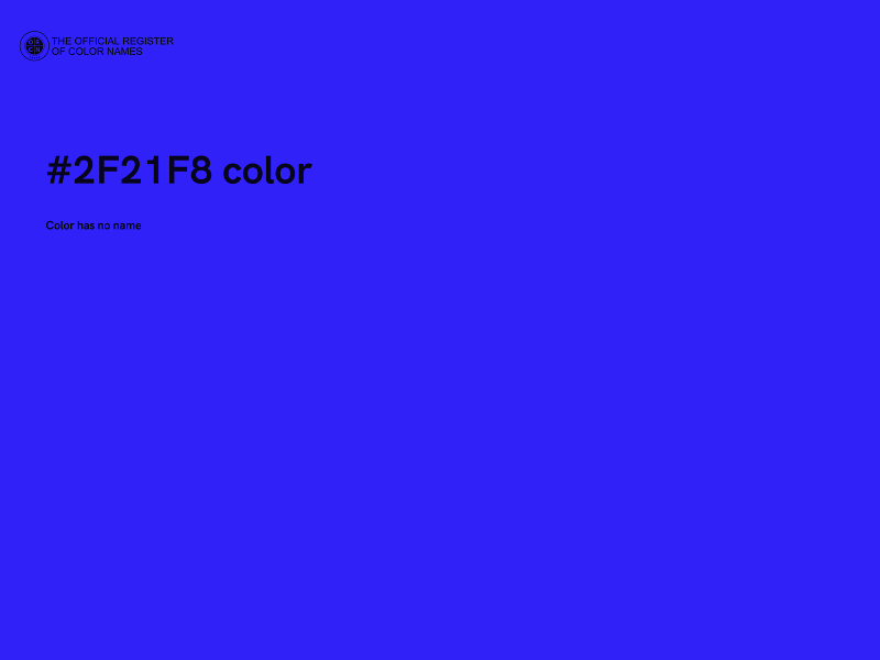 #2F21F8 color image