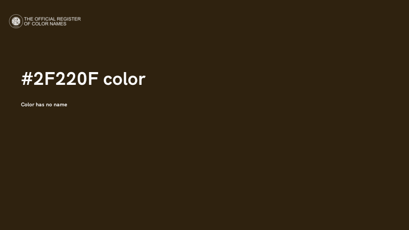#2F220F color image