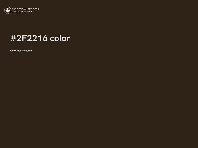 #2F2216 color image