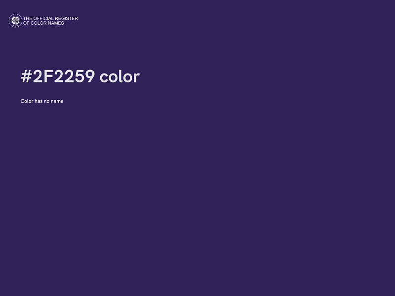 #2F2259 color image