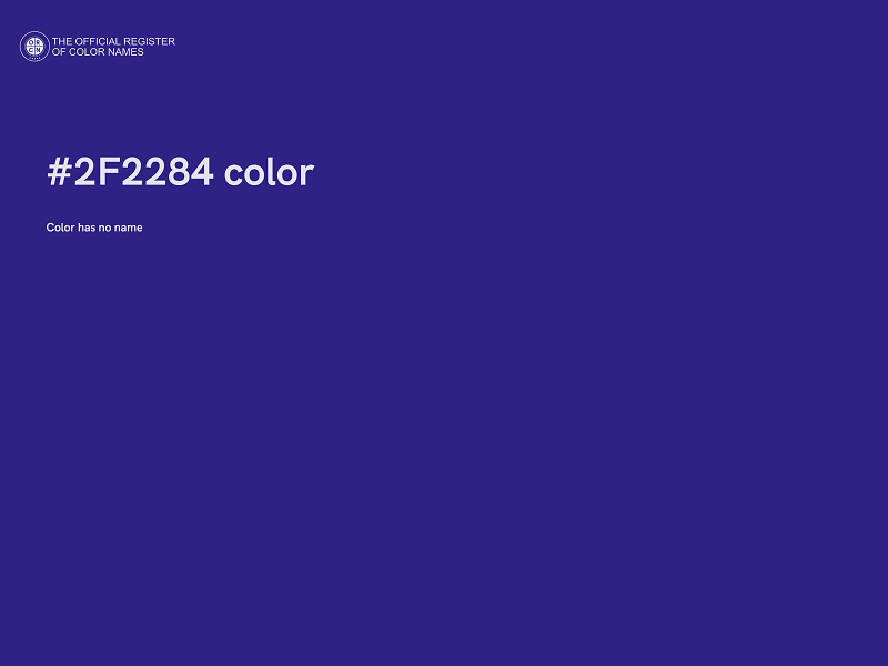 #2F2284 color image