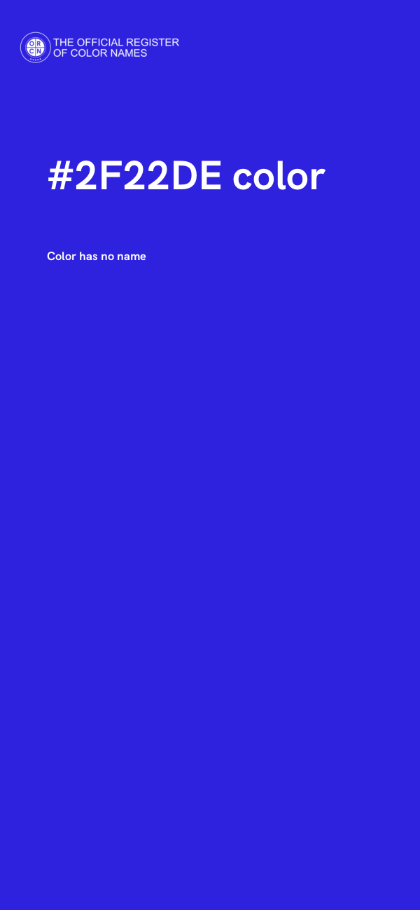 #2F22DE color image