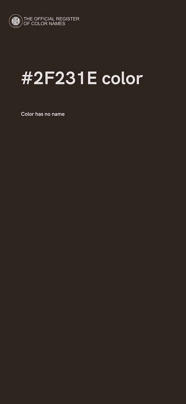 #2F231E color image