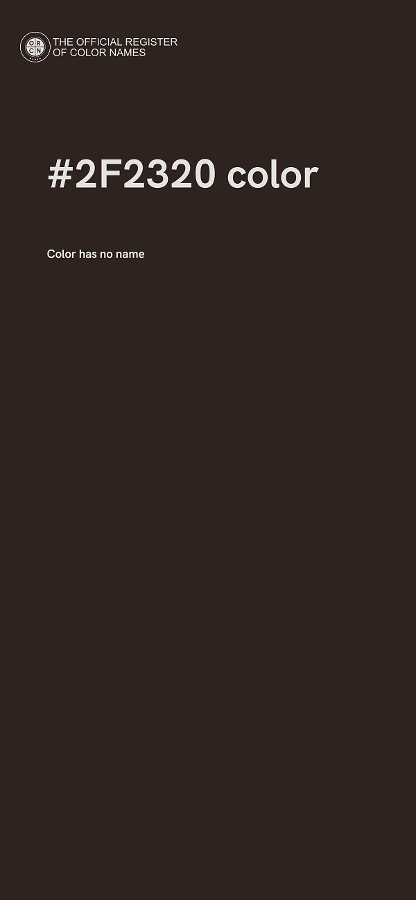 #2F2320 color image