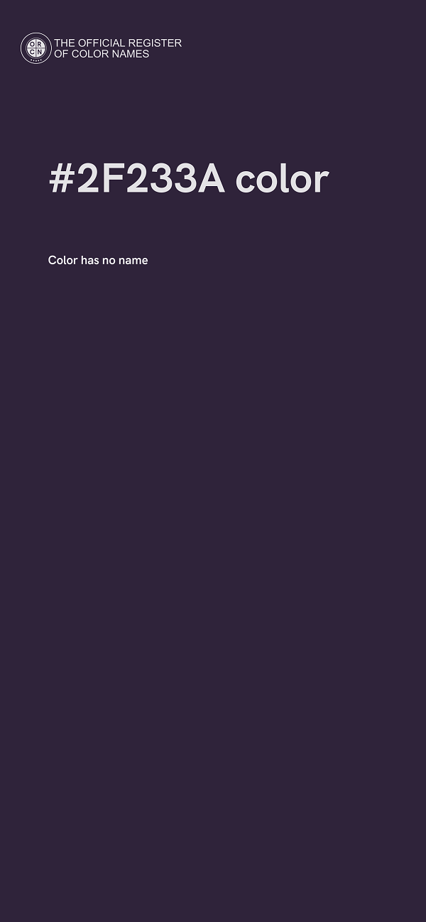 #2F233A color image