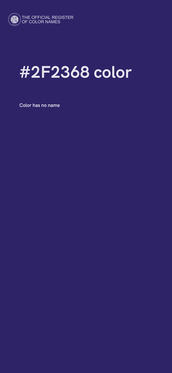 #2F2368 color image