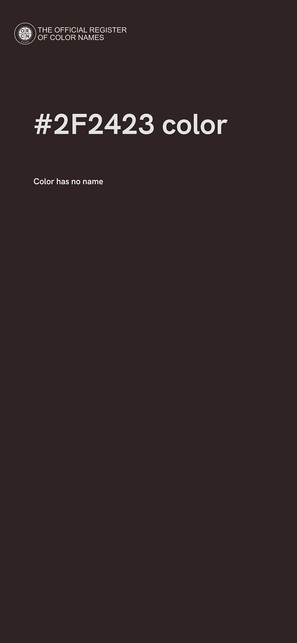 #2F2423 color image