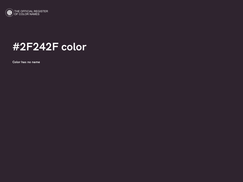 #2F242F color image