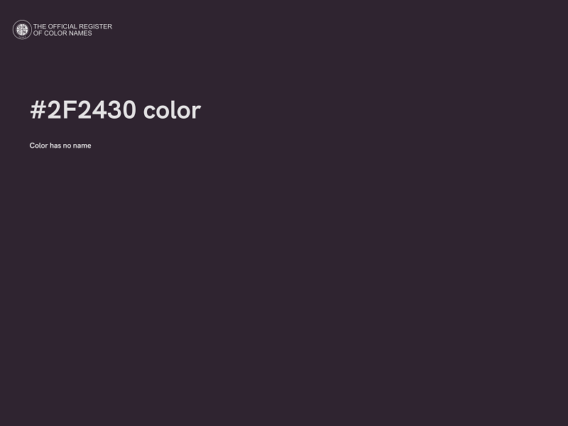 #2F2430 color image