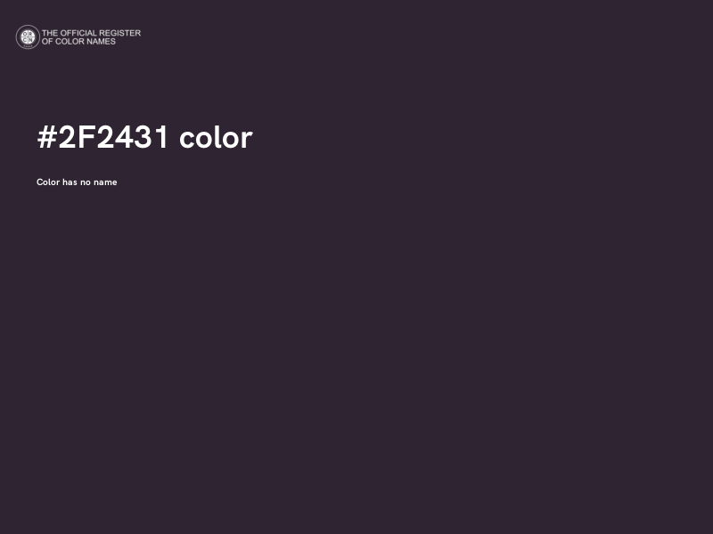 #2F2431 color image