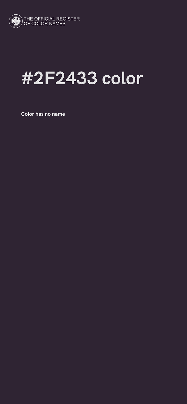 #2F2433 color image