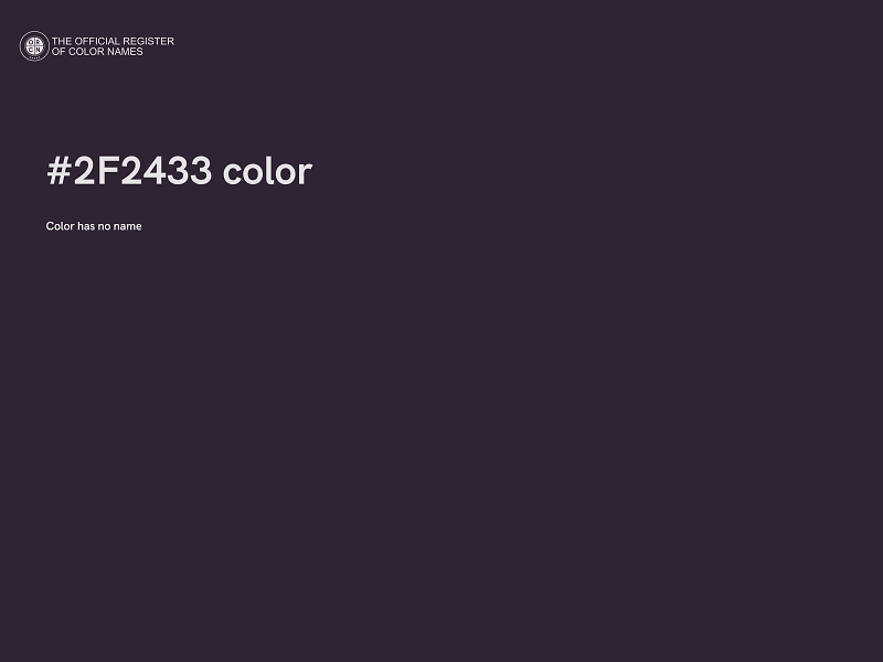 #2F2433 color image