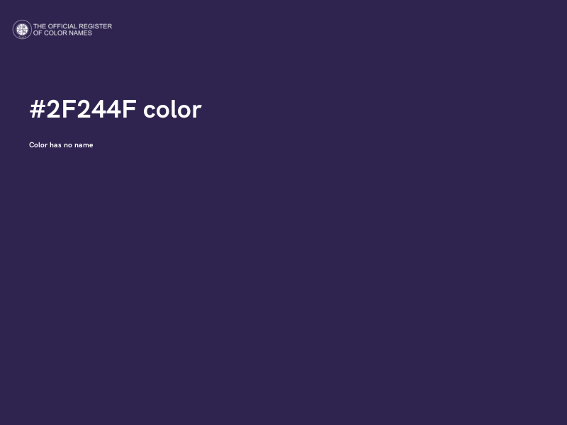 #2F244F color image