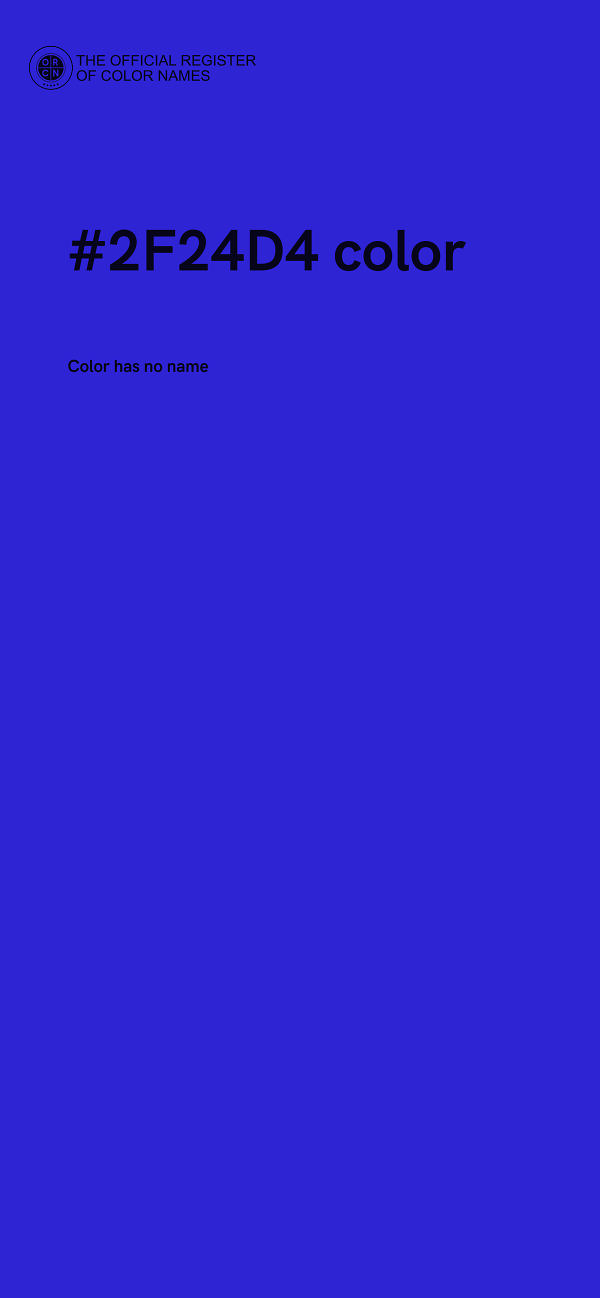 #2F24D4 color image