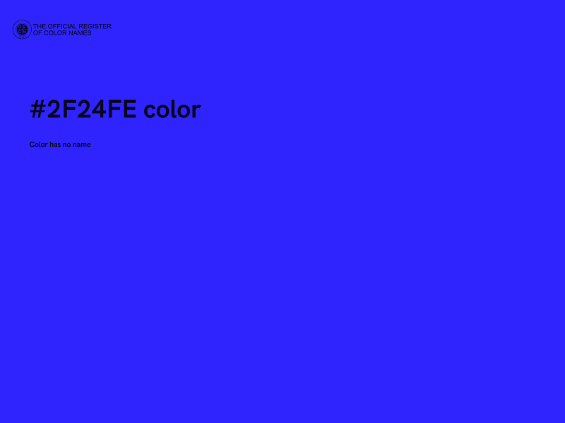 #2F24FE color image