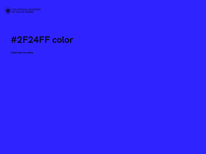 #2F24FF color image