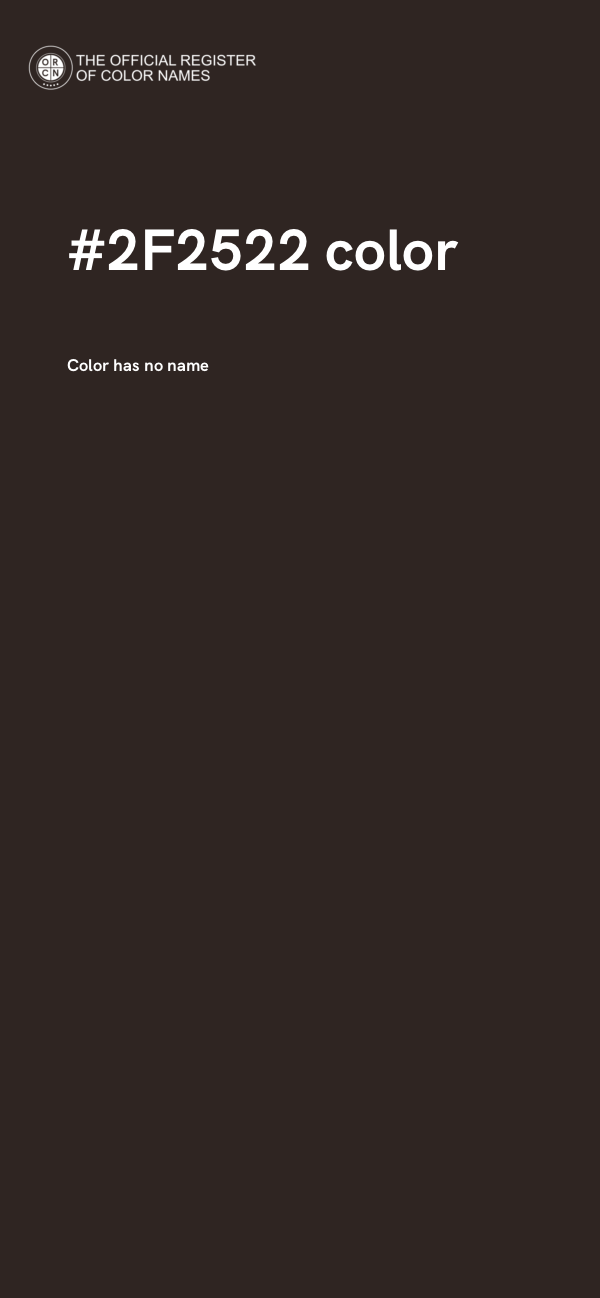 #2F2522 color image