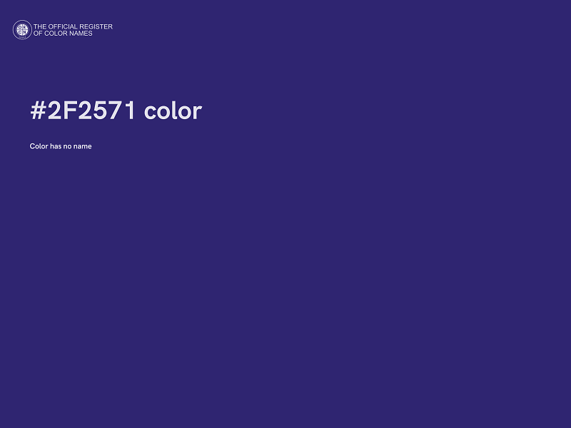 #2F2571 color image