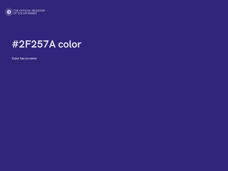 #2F257A color image