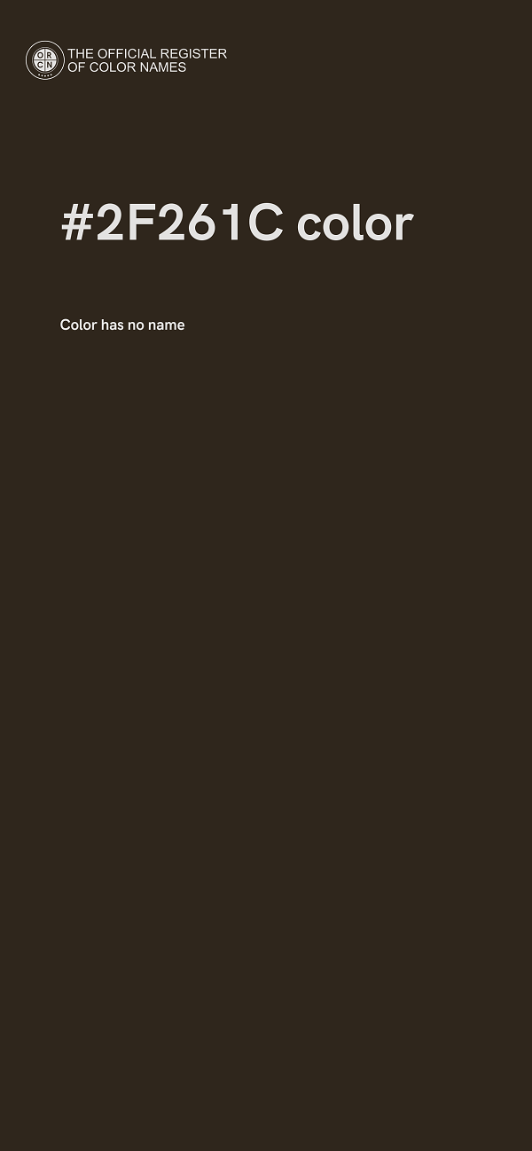 #2F261C color image
