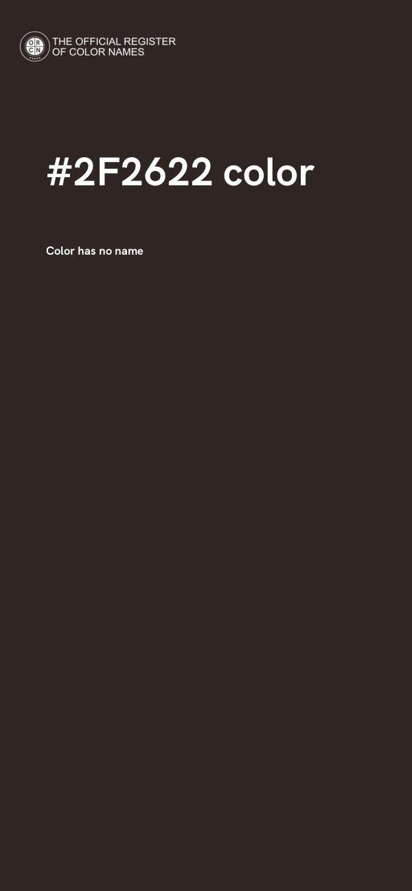 #2F2622 color image