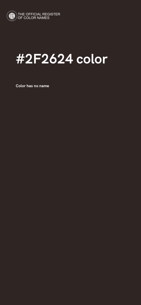 #2F2624 color image