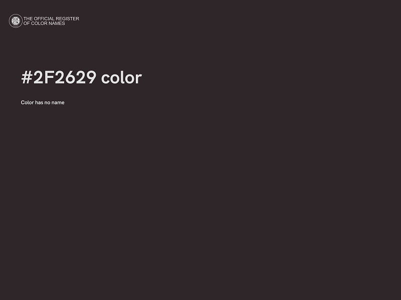 #2F2629 color image